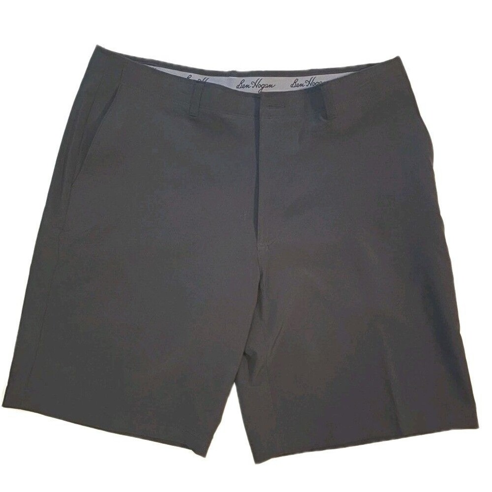 Ben Hogan Performance Stretch Flat Front Golf Shorts Mens Size 38 Black
